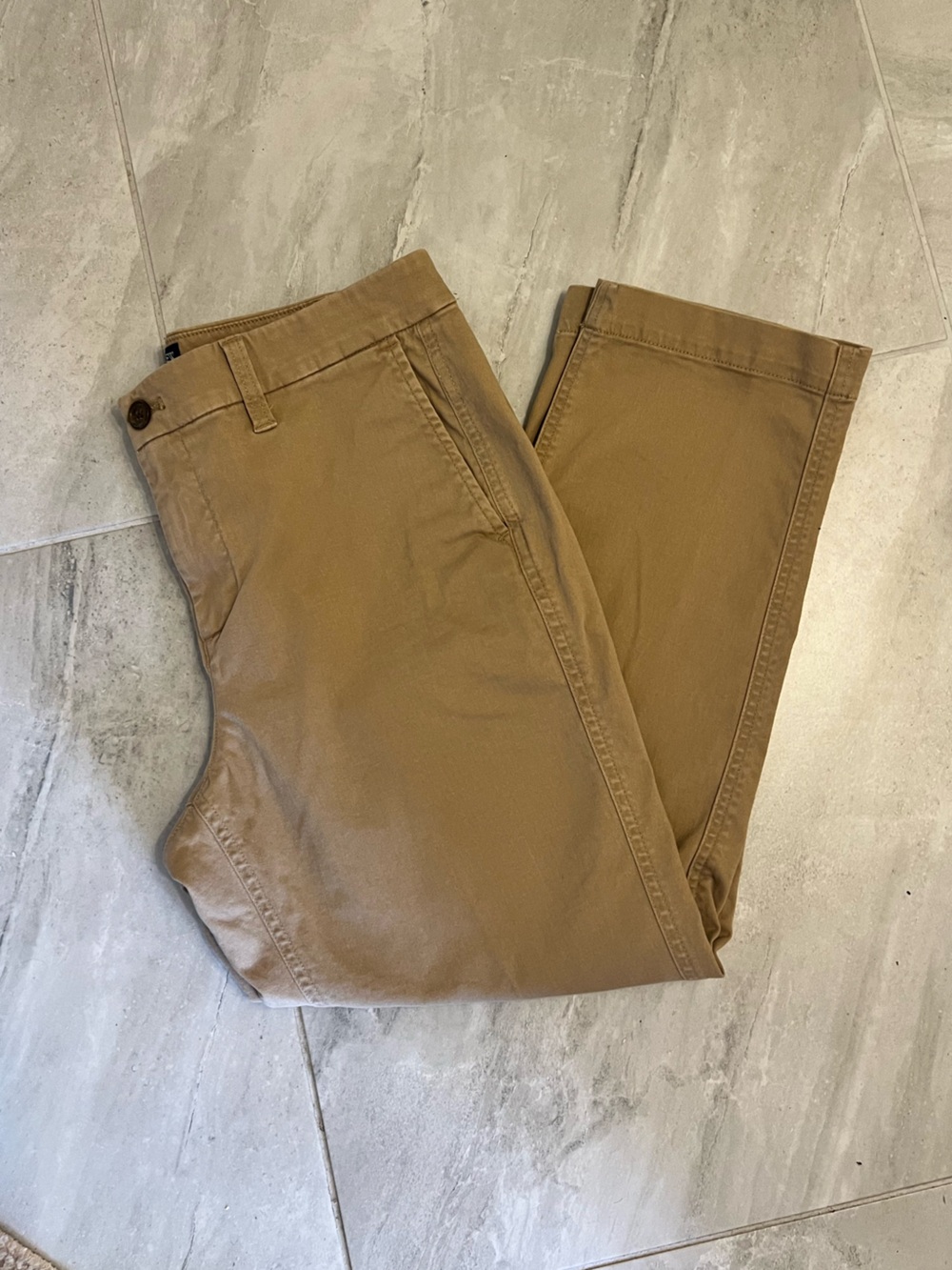J.Crew Factory High Rise Girlfriend Chino Pants 10P Petite Stone Beige AD217